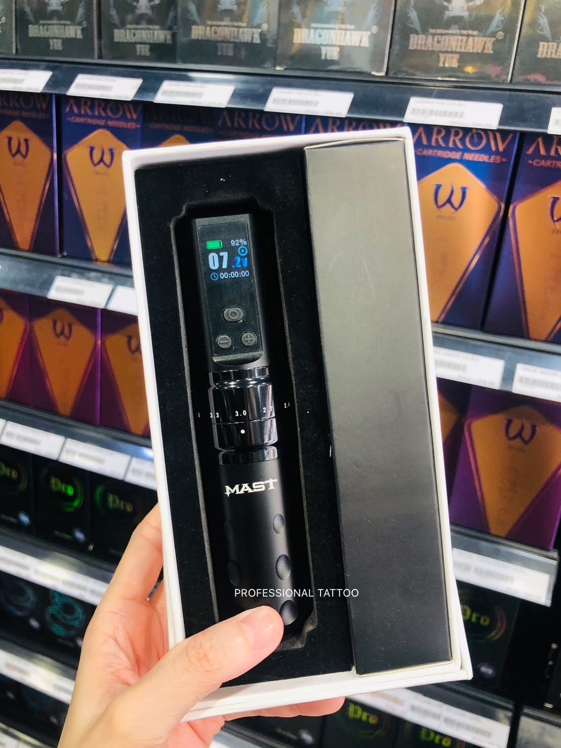 Mast Fold2 Pro เครื่องสักปากกาไร้สายMAST FOLD PRO แบต 1 ก้อน Wireless Tattoo