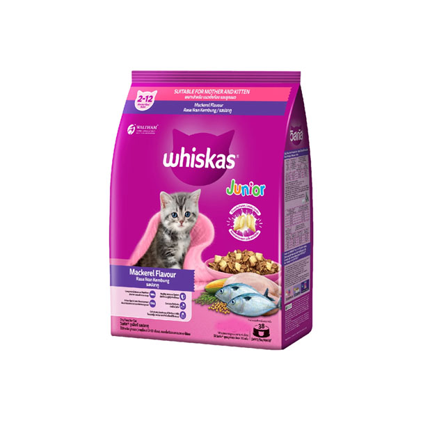 Whiskas Junior ( ลูกแมว-รสปลาทู) 1.1 kg.