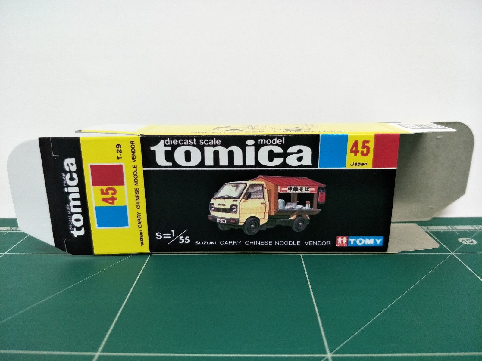 กล่องพิมพ์ Reproduction Box สำหรับ Tomica Black Box No.45 Suzuki Carry Chinese Noodle Vendor (กล่องเปล่า, ไม่มีรถ)