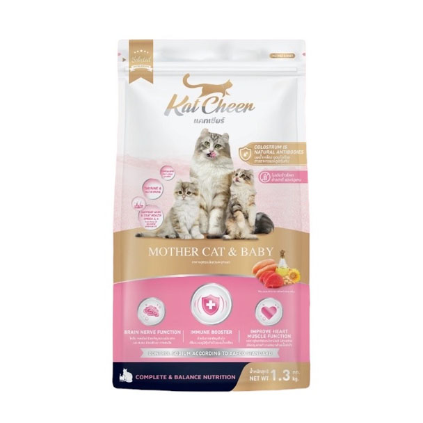 Kat Cheer แม่และลูกแมว 1.3 กิโลกรัม