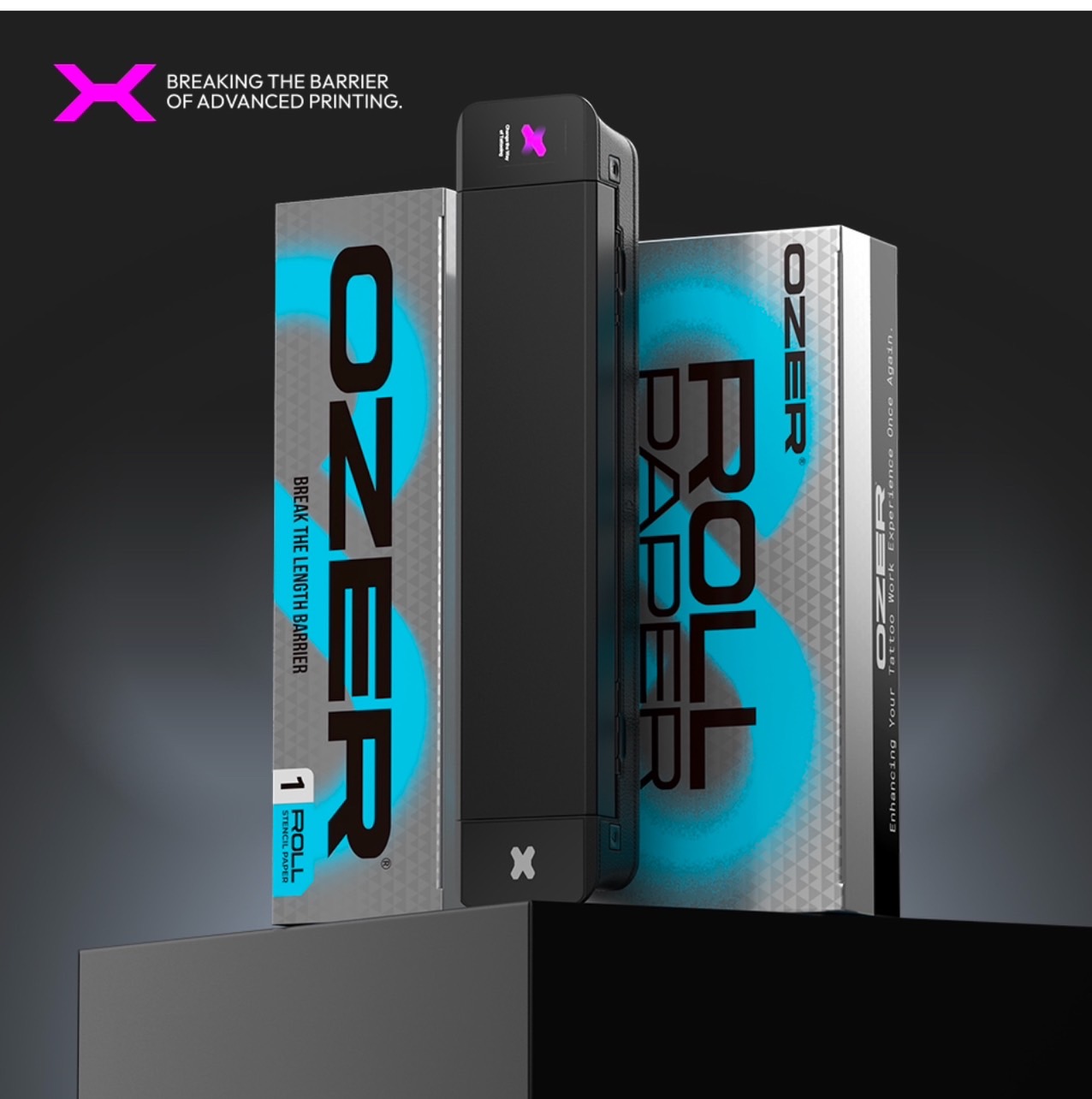 เครื่องลอกลาย OZER X เครื่องลอกลาย OZER X BLUETOOTH TATTOO OZER QUICK STENCIL PRINTER