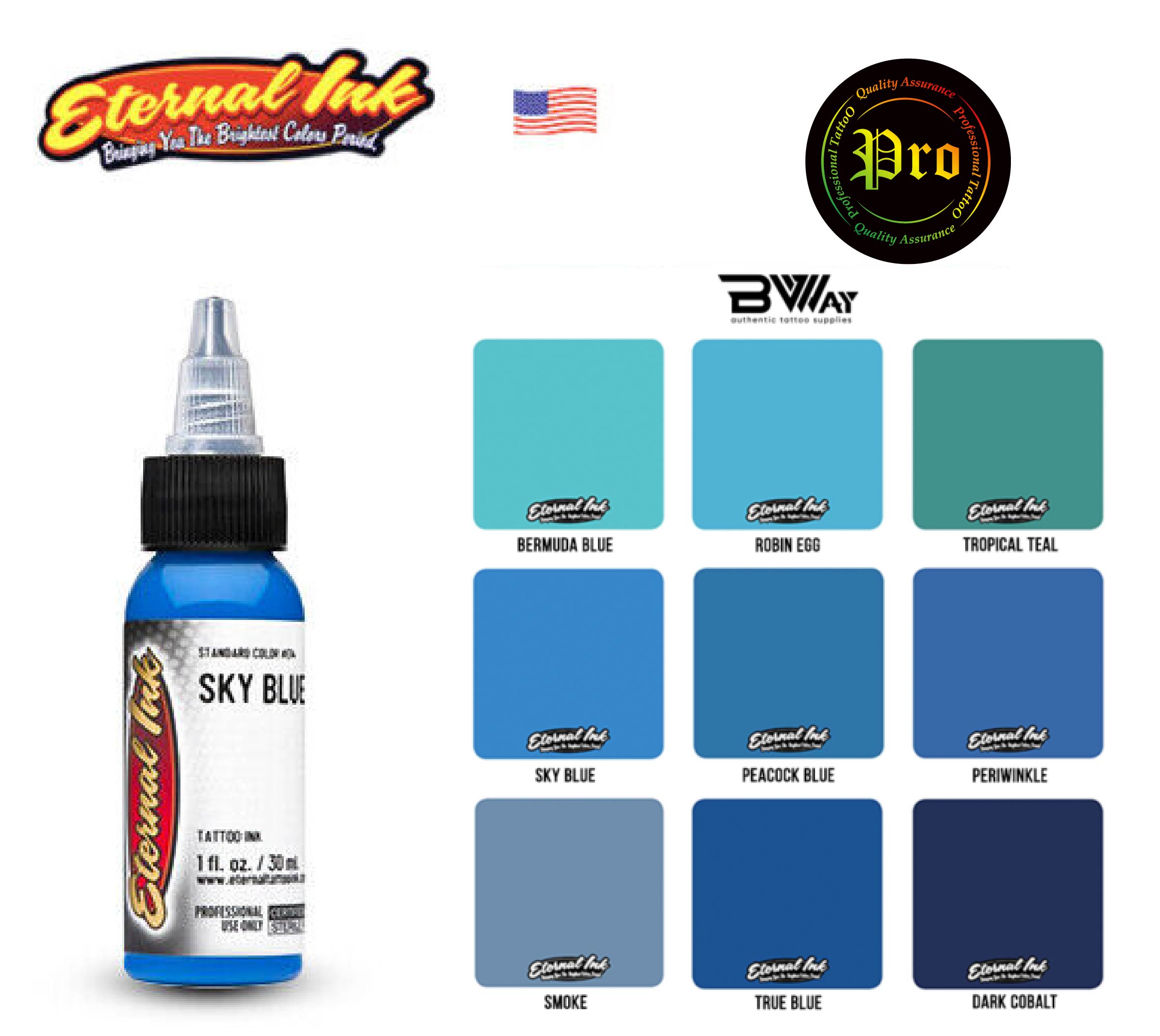 ETERNAL TATTOO INK สีสัก ETERNAL TATTOO INK 1oz หมึกสักอีเทอนอล 1 ออนซ์ 1 ออนซ์