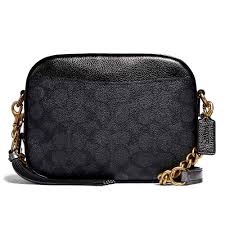 COACH 39684 CAMERA BAG IN SIGNATURE CANVAS WITH RIVETS AND SNAKESKIN DETAIL (B4O84) (39684B4O84-2)
