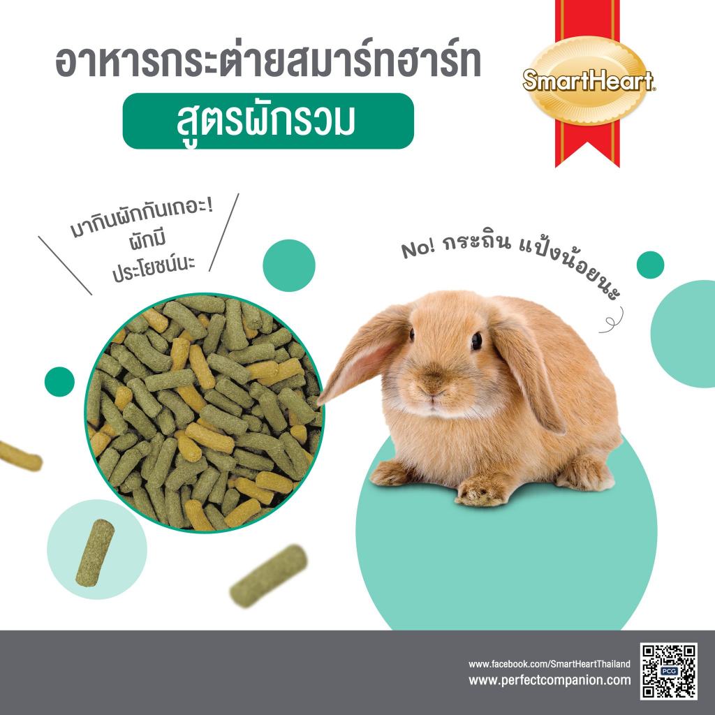 Smartheart อาหารกระต่าย สูตรผักรวม 1 Kg.