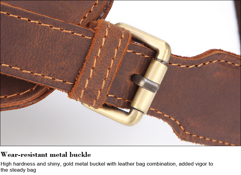 For You Leather LB45 กระเป๋าคาดอก คาดเอว ผู้ชาย หนังแท้ นูบัค ใบใหญ่ LB45