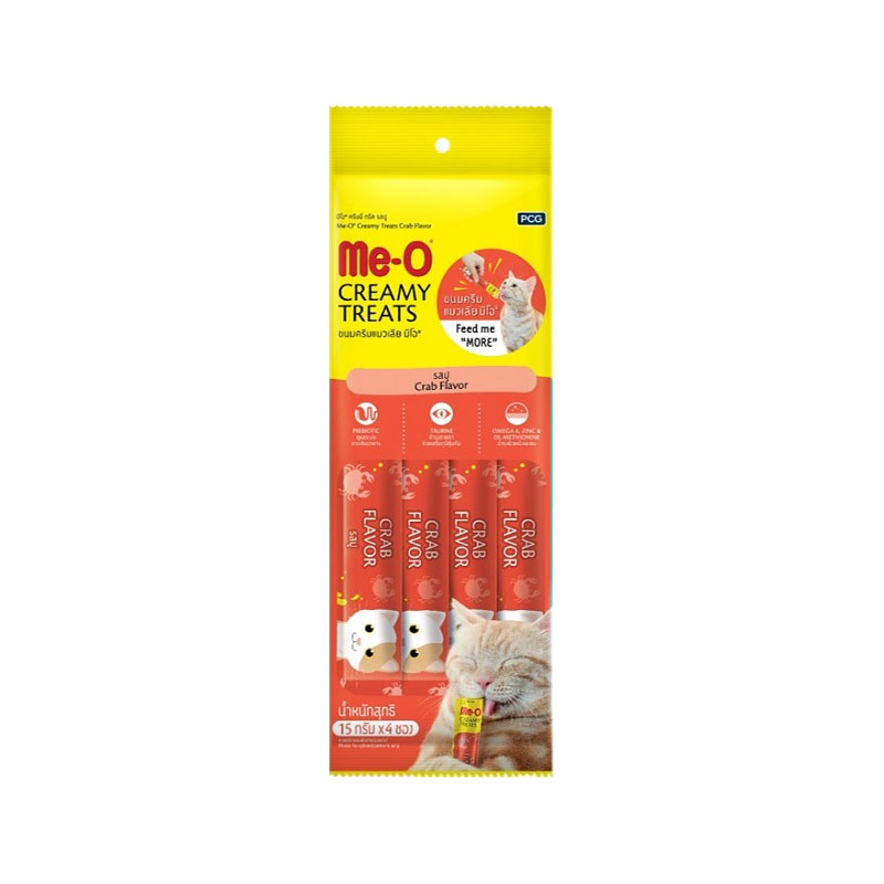 Me-O ครีมมี่ทรีต รสปู 15 g. 4 ชิ้น