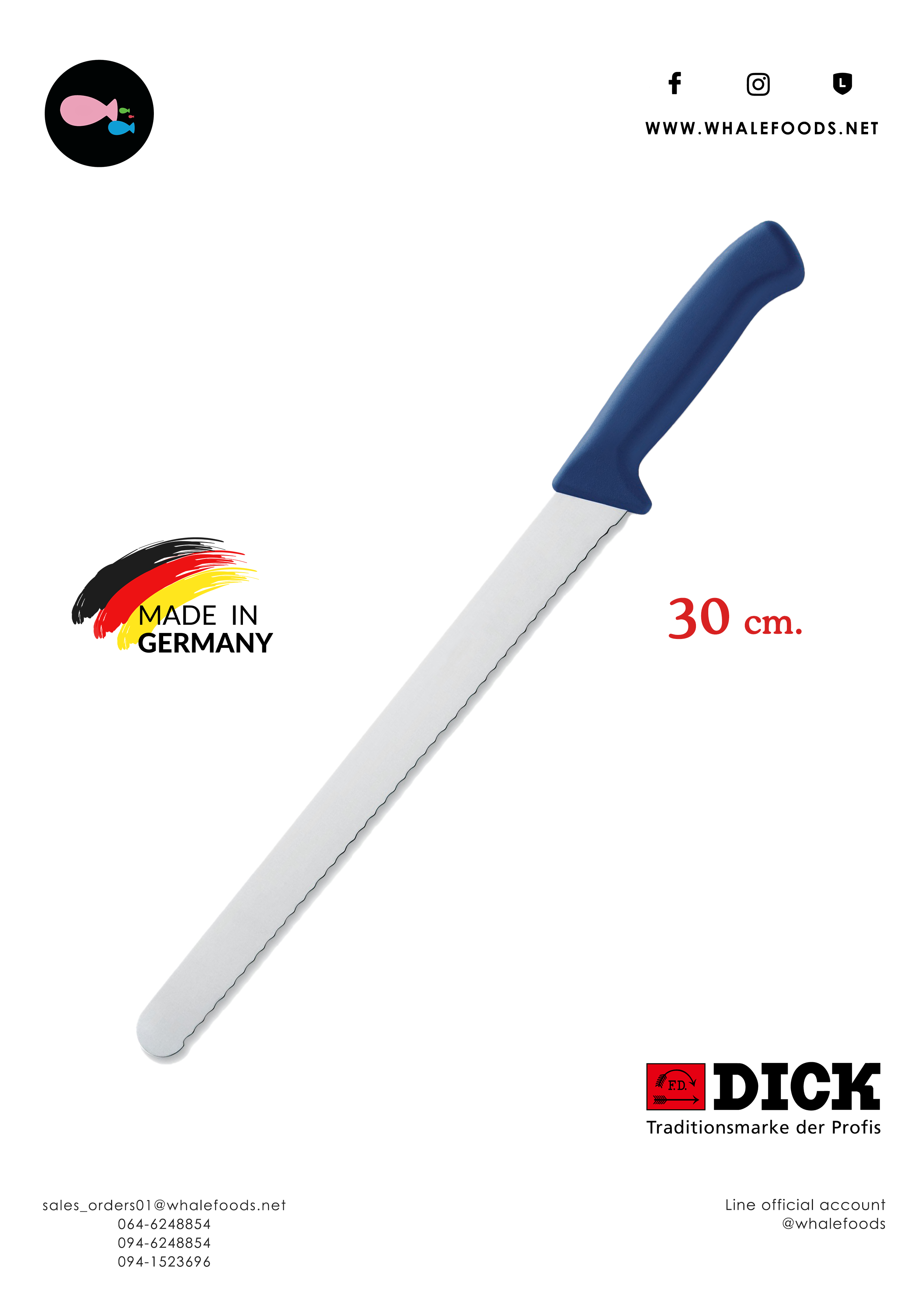 AUFSCHNITTMESSER, ANSCHNITTSÄGE 30cm