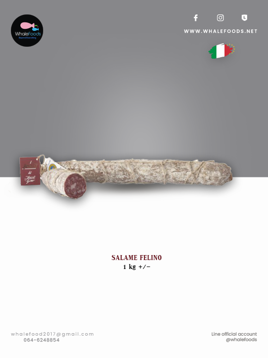 SALAME FELINO 1kg.+/-