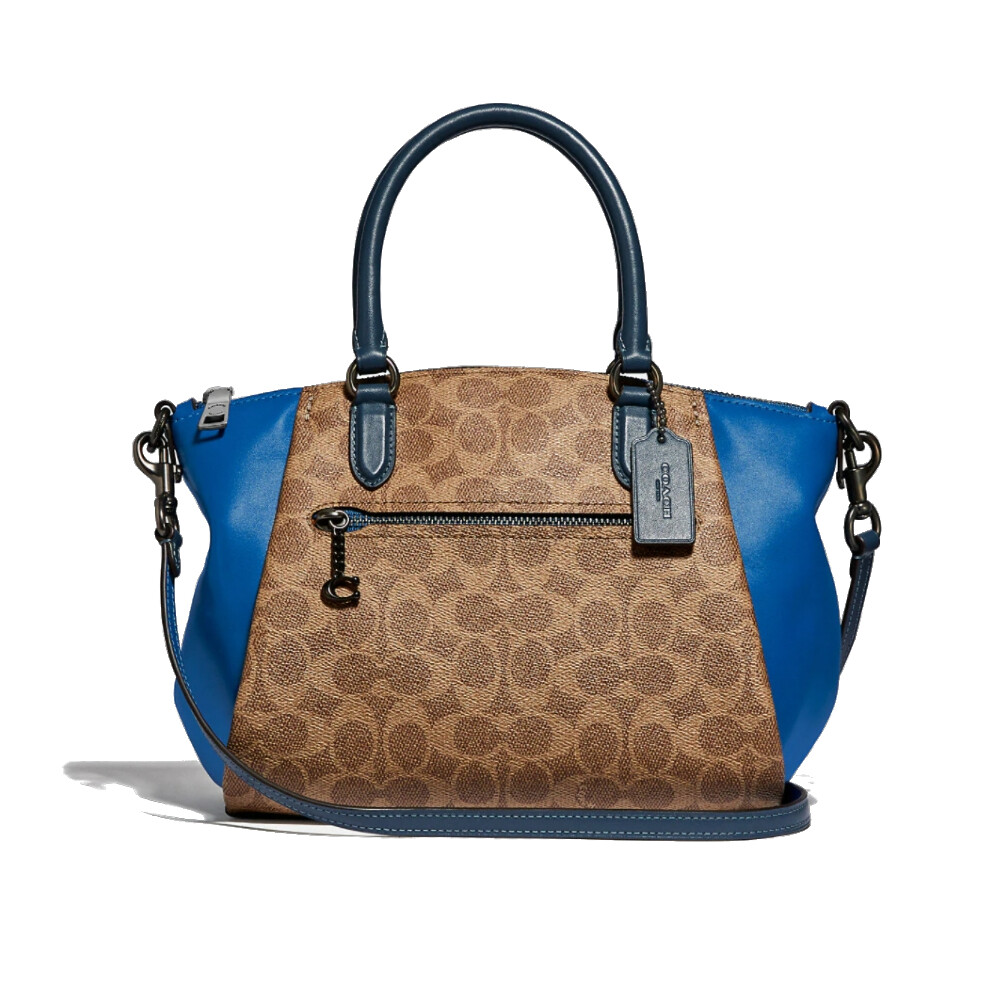 กระเป๋าสะพายข้าง COACH 1035 ELISE SATCHEL IN COLORBLOCK SIGNATURE CANVAS (V5RAV) [1035V5RAV-MA]