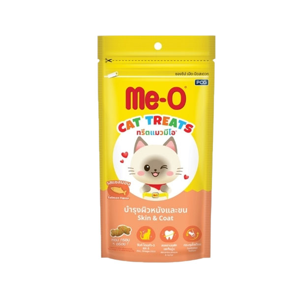 Me-O ทรีตแมวมีโอ-รสแซลมอน 50 g.