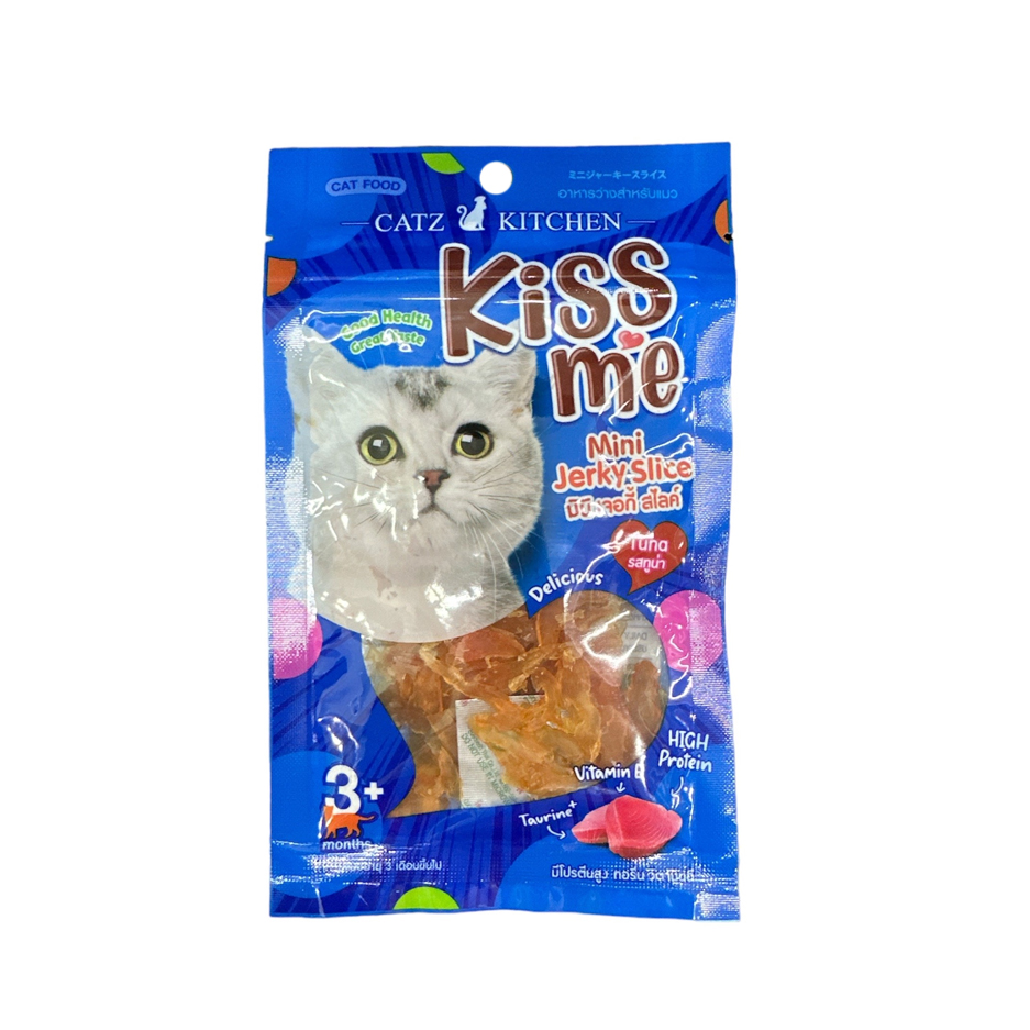 MP Pet8 JP33 Kiss Me ไก่สไลด์ รสทูน่า 35 กรัม (น้ำเงิน)