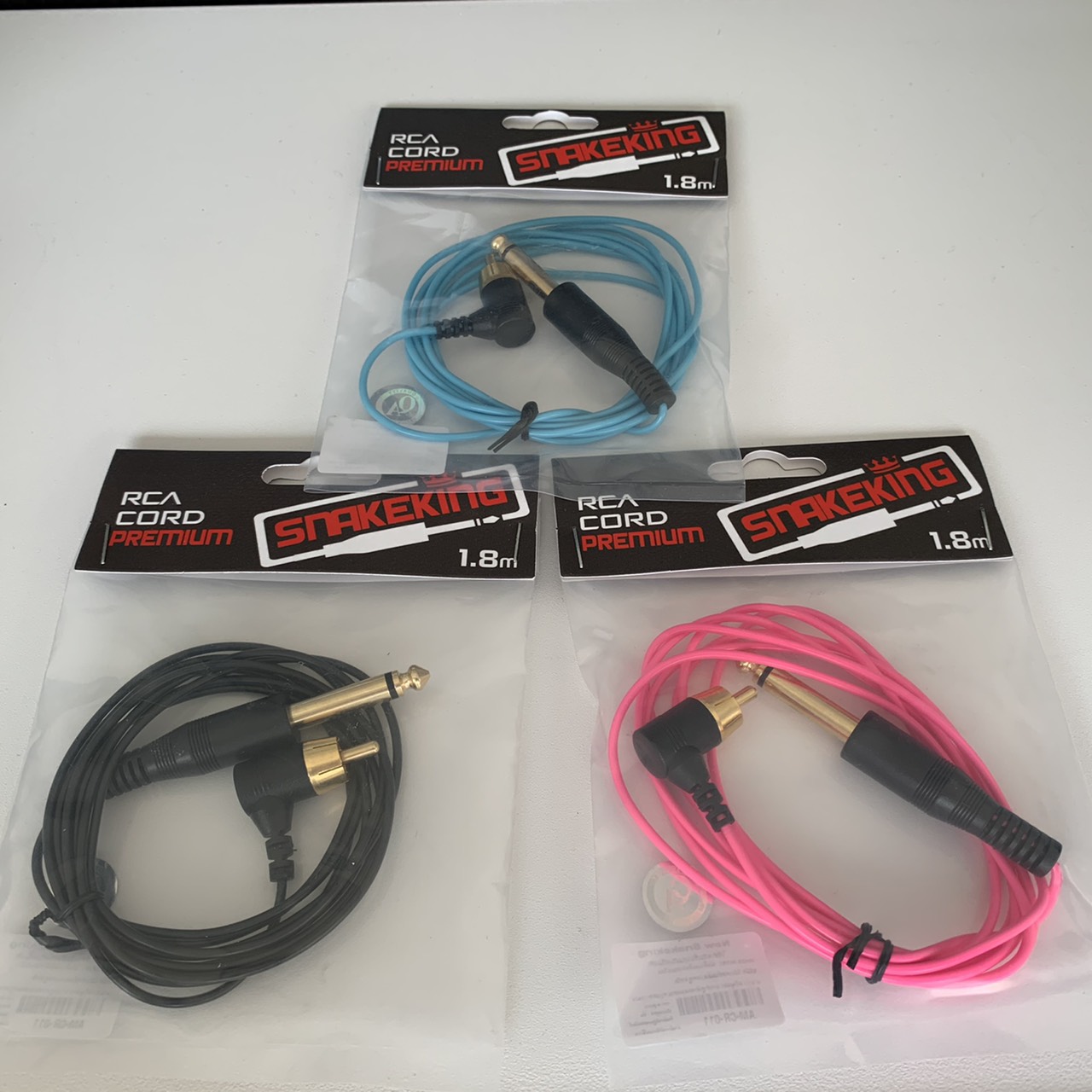 สาย RCA CORD PREMIUM SNAKEKING 1.8 m. สาย RCA CORD PREMIUM SNAKEKING 1.8 m.แบบบาง