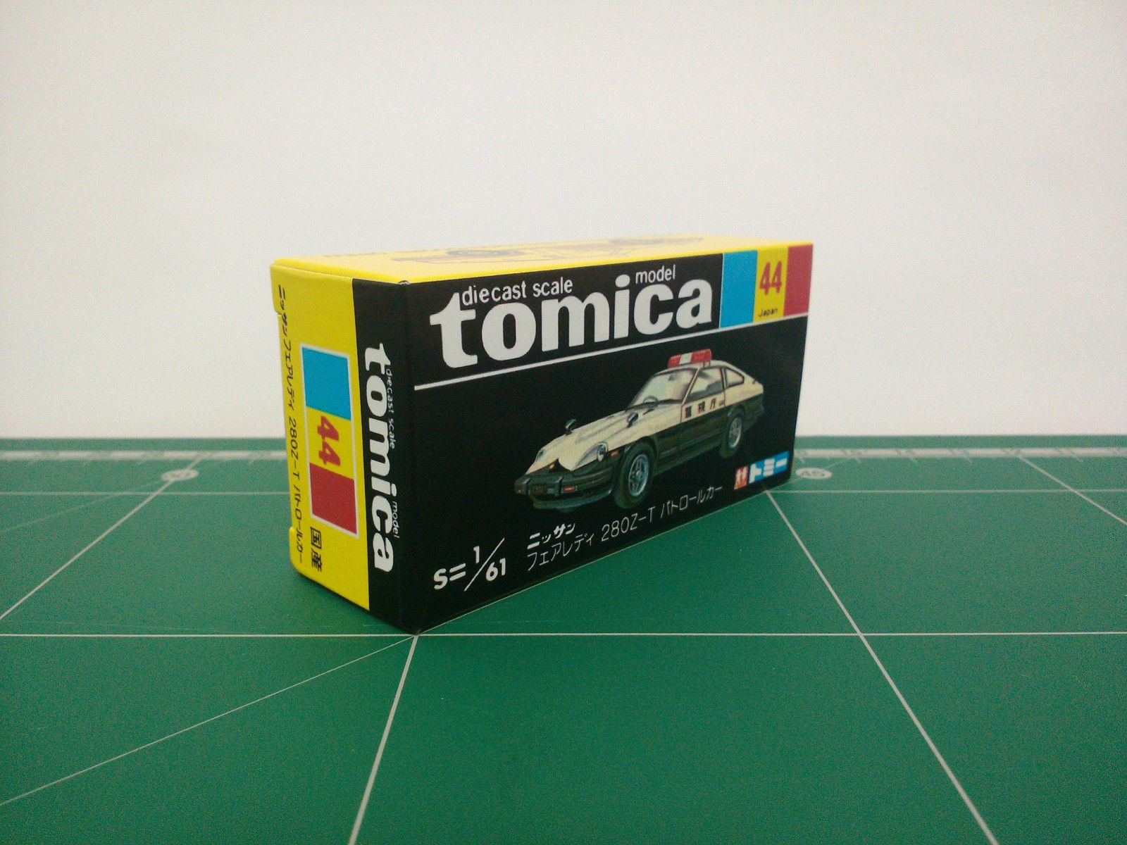 กล่องพิมพ์ Reproduction Box สำหรับ Tomica Black Box No.44 Nissan Fairlady 280Z-T Patrol Car (กล่องเปล่า, ไม่มีรถ)