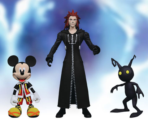 Kingdom Hearts II - Action Figure Mickey Mouse & Axel & Shadow [ของแท้]