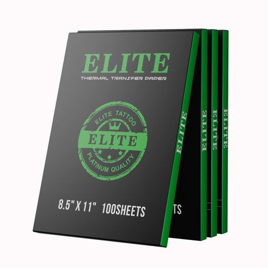 ELITE กระดาษลอกลาย ELITE THERMAL TRANSFER PAPER - BOX OF 100 SHEETS Size : 8.5"X11"กระดาษลอกลายแบบฟิล์มใช้กับเครื่องปริ์นเตอร์