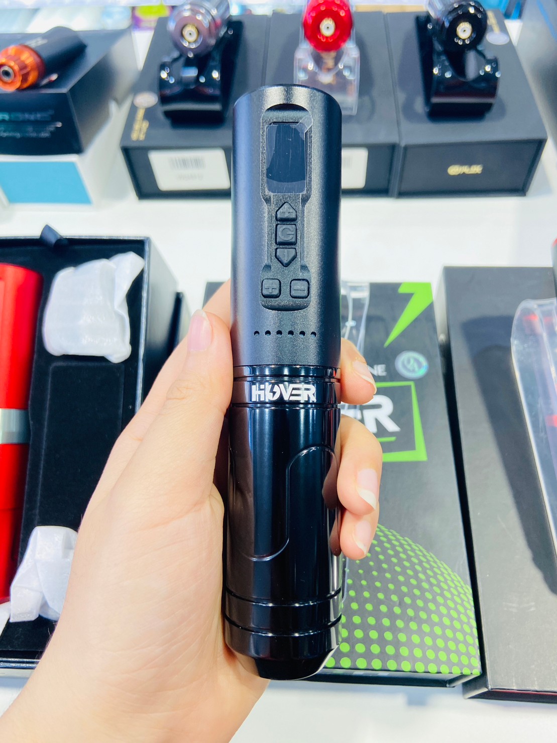 HOVER FM Dotwork Wireless เครื่องสักปากกรไร้สายHOVER Dotwork Wireless Battery Tattoo Pen Machine
