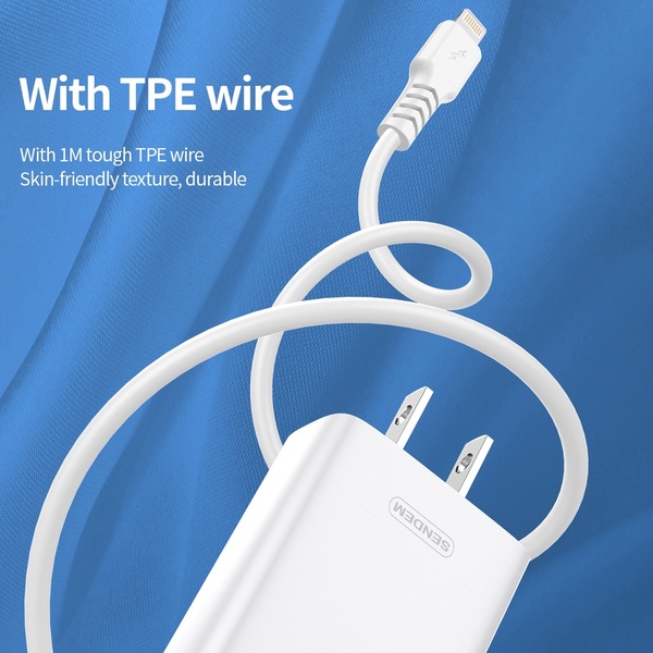 ชุดชาร์จเร็ว Sendem 2.4A Smart adapter kit SDM-C68 ประกันศูนย์ 1 ปี
