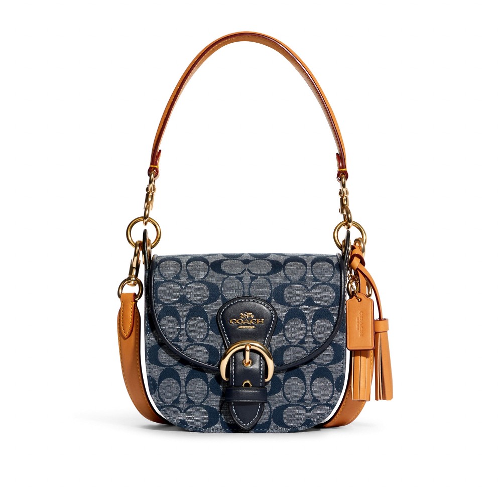 กระเป๋าสะพายข้าง COACH C8512 KLEO SHOULDER BAG 17 IN SIGNATURE CHAMBRAY (IMDEI)