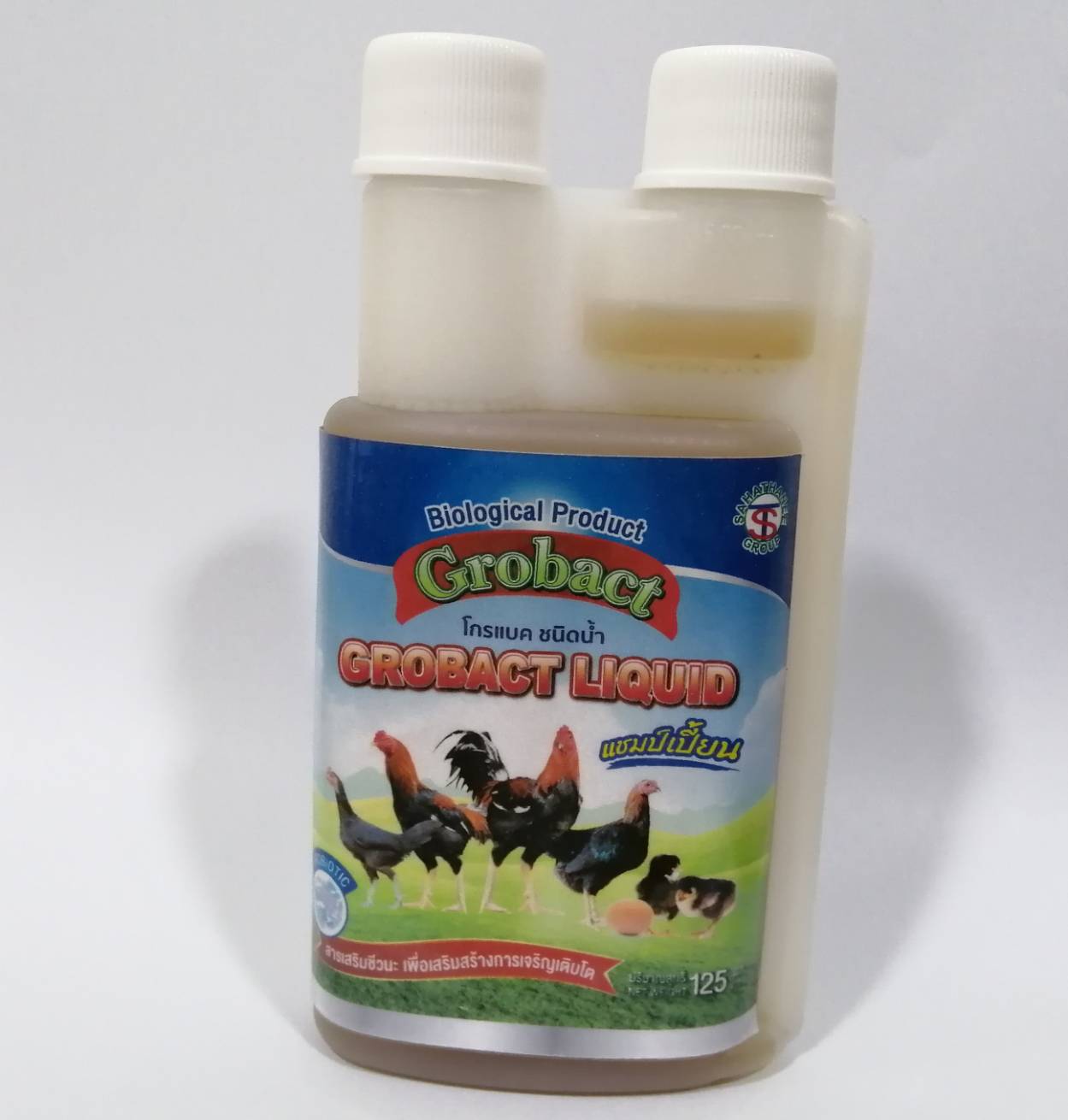 โกรแบค ชนิดน้ำ (Grobact Liquid) โปรไบโอติก สำหรับไก่ชน