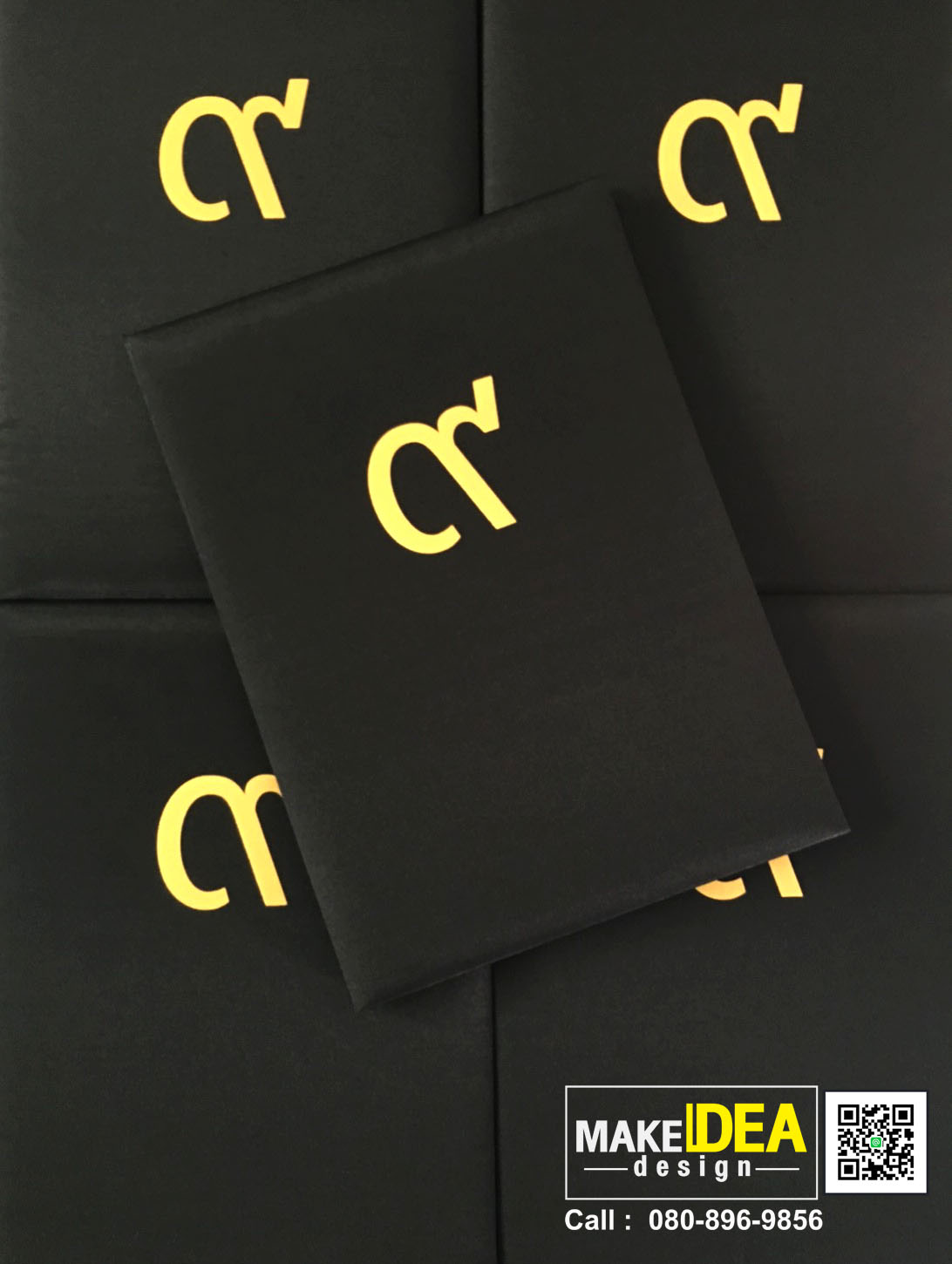 ปกผ้าไหมใส่ใบประกาศ ขนาด A4 (ผ้าไหมเทียม สีดำ )