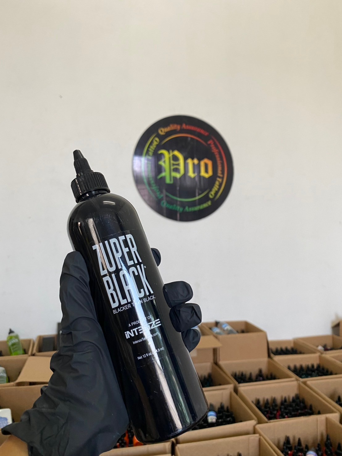 INTENZE ZUPER Black 12 oz ZUPER Black Tattoo Ink by INTENZE 12 oz