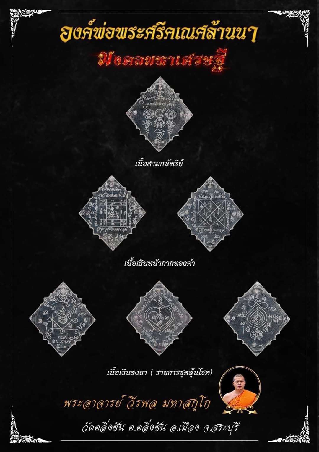 องค์พ่อพระศรีคเณศล้านนา รุ่น มงคลมหาเศรษฐี(พร้อมส่ง)