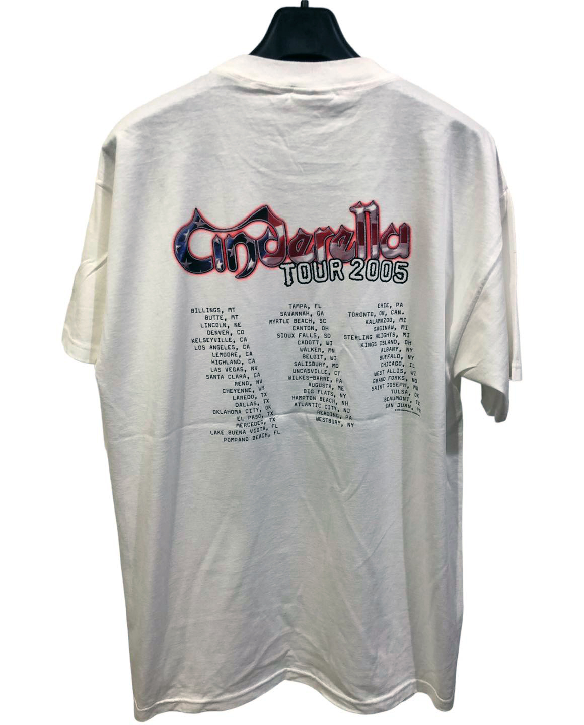 เสื้อวง Cinderella Usa Tour ปี 2005 Size L สินค้าลิขสิทธิ์แท้ 100%