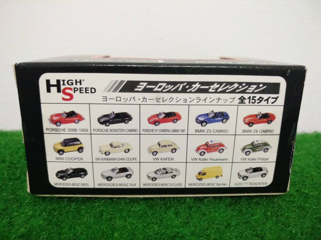 High Speed Die Cast Metal 1:87 VW Kafer Polizei (European Car Collection)