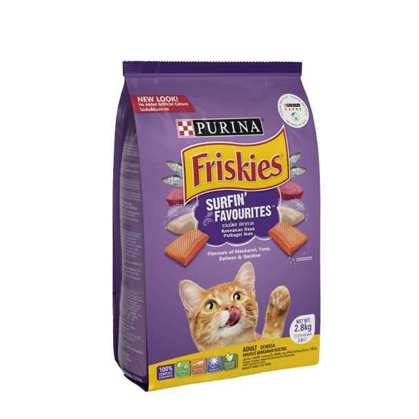 Friskies อาหารเม็ด (แมวโตรวมมิตรปลาทะเล) 2.5 Kg.