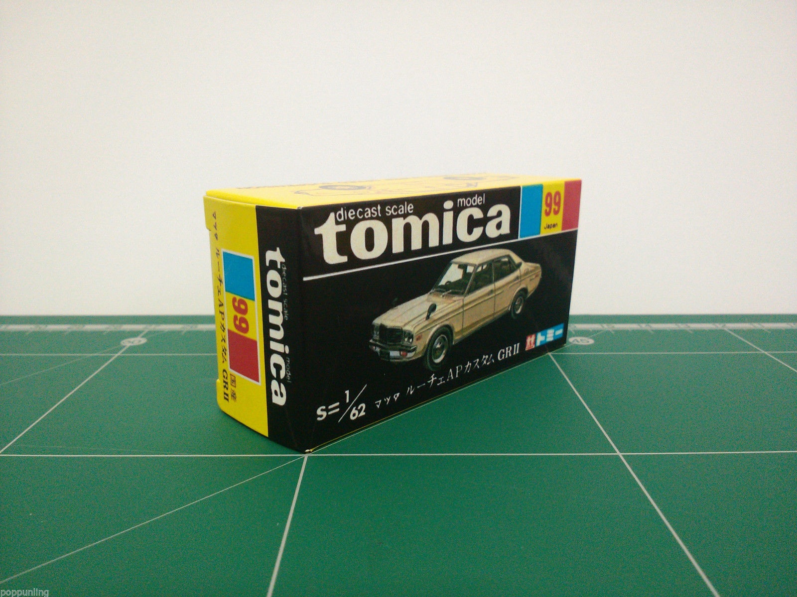 กล่องพิมพ์ Reproduction Box สำหรับ Tomica Black Box No.99 Mazda Luce AP Custom GR II (กล่องเปล่า, ไม่มีรถ)