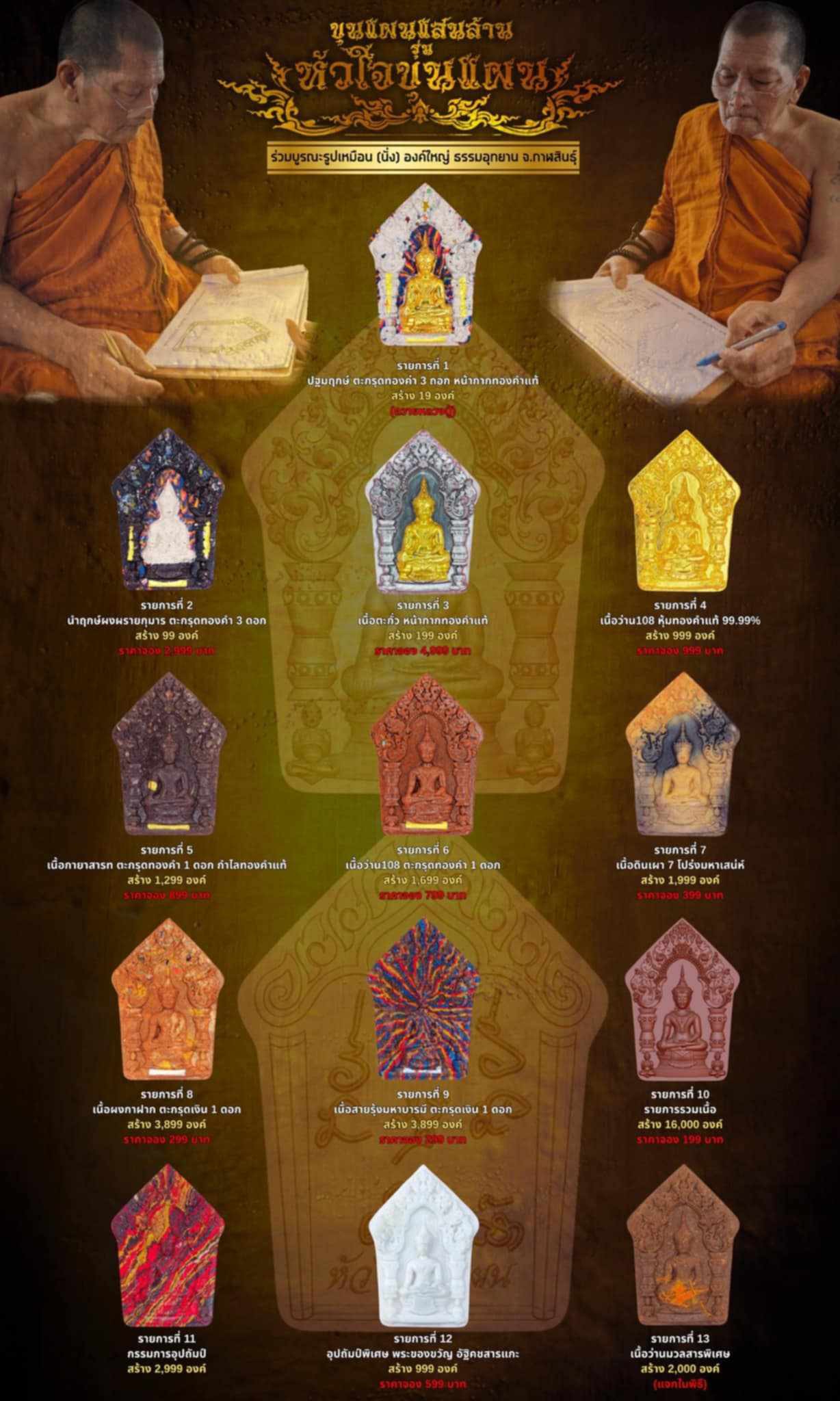 เปิดจอง ขุนแผนแสนล้าน รุ่น หัวใจขุนแผน พระปลุกเสก 2 พฤกษภาคม 2568