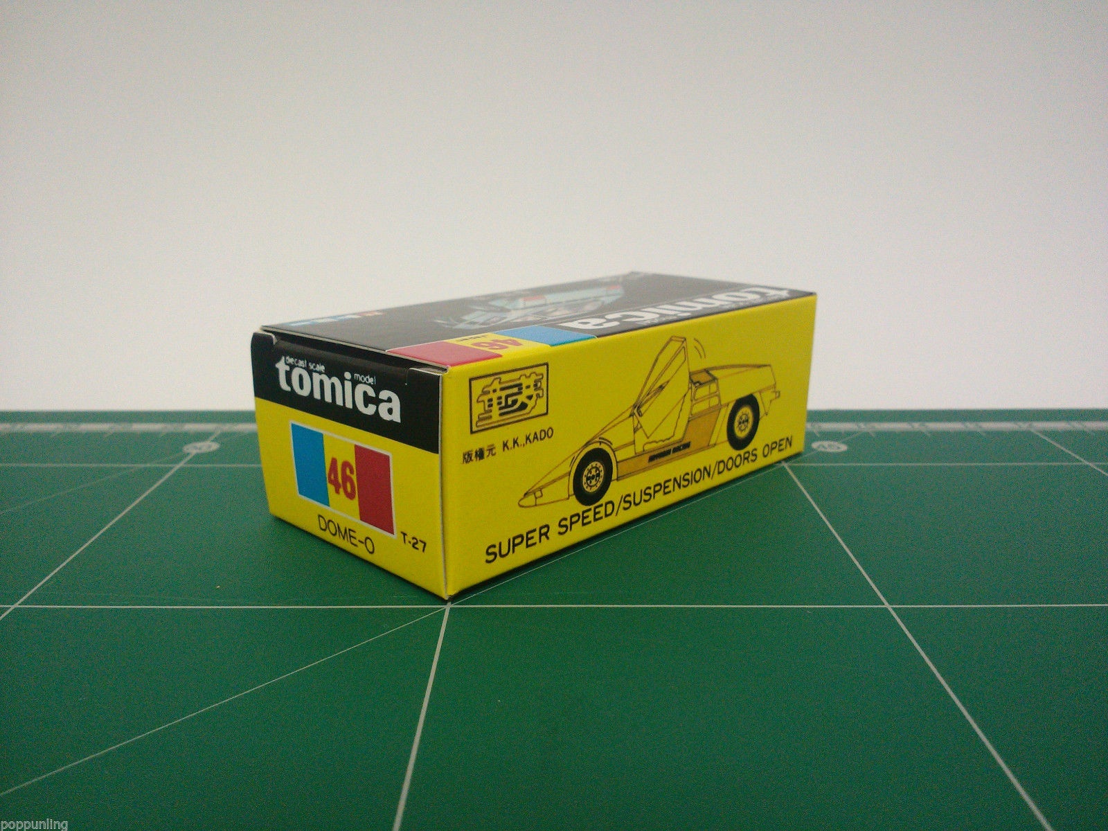 กล่องพิมพ์ Reproduction Box สำหรับ Tomica Black Box No.46 DOME-0 (กล่องเปล่า, ไม่มีรถ)