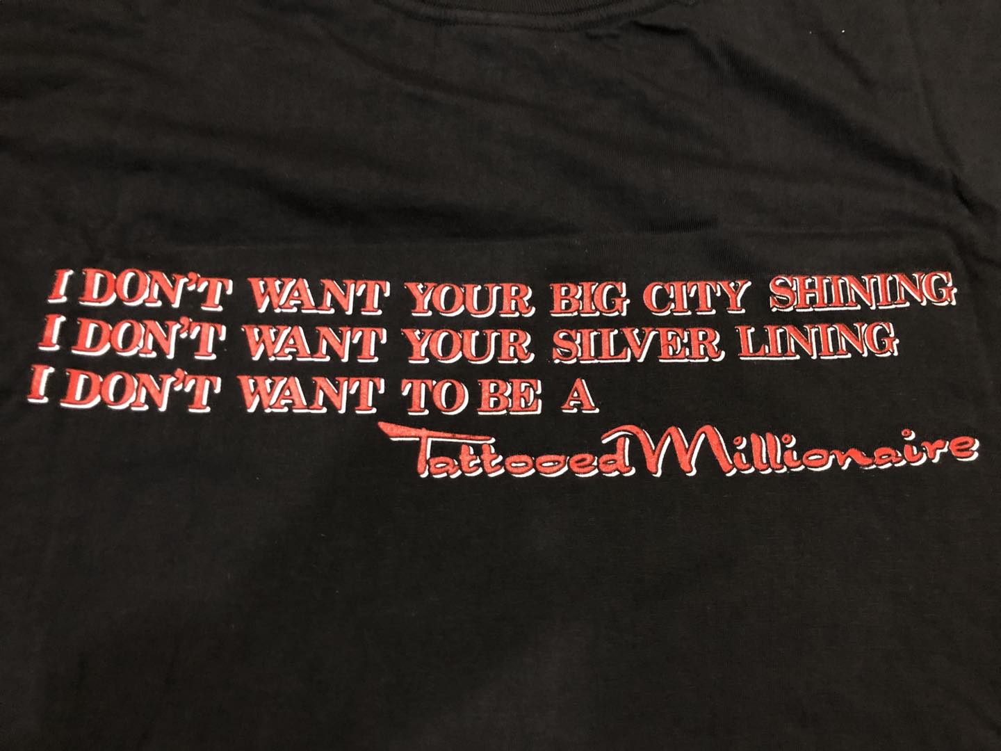 เสื้อวง Bruce Dickinson Tattooed Millionaire ปี 1990 หายาก ป้าย Supatee Size M สินค้าลิขสิทธิ์แท้ 100%