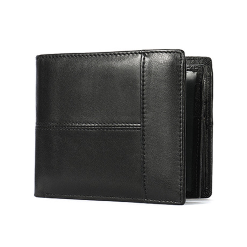 For You Leather WL01 กระเป๋าสตางค์ผู้ชาย กระเป๋าสตางค์หนังแท้ กระเป๋าสตางค์แบบพับ บางเบา ช่องเยอะ กะทัดรัด WL01