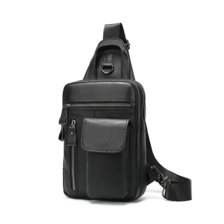 For You Leather LB41 กระเป๋าคาดอก กระเป๋าสะพายพาดลำตัว กระเป๋าสะพายไหล่ หนังแท้ ช่องเยอะ LB41