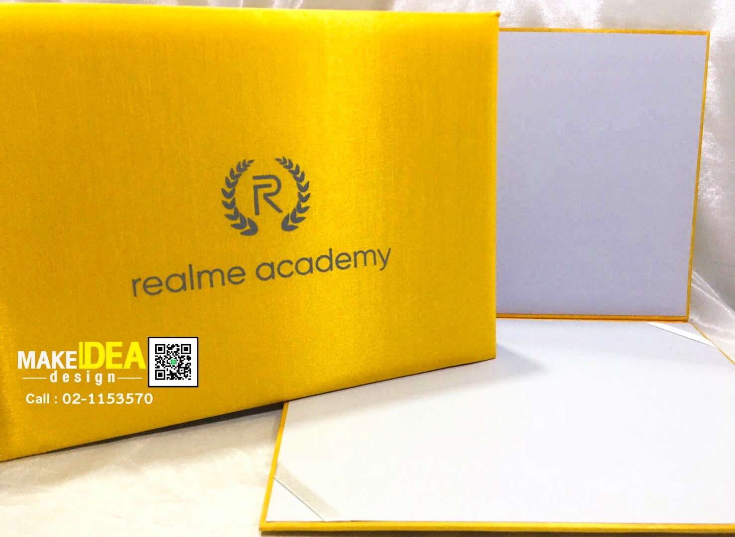 ปกผ้าไหมใส่ใบประกาศ ขนาด A4