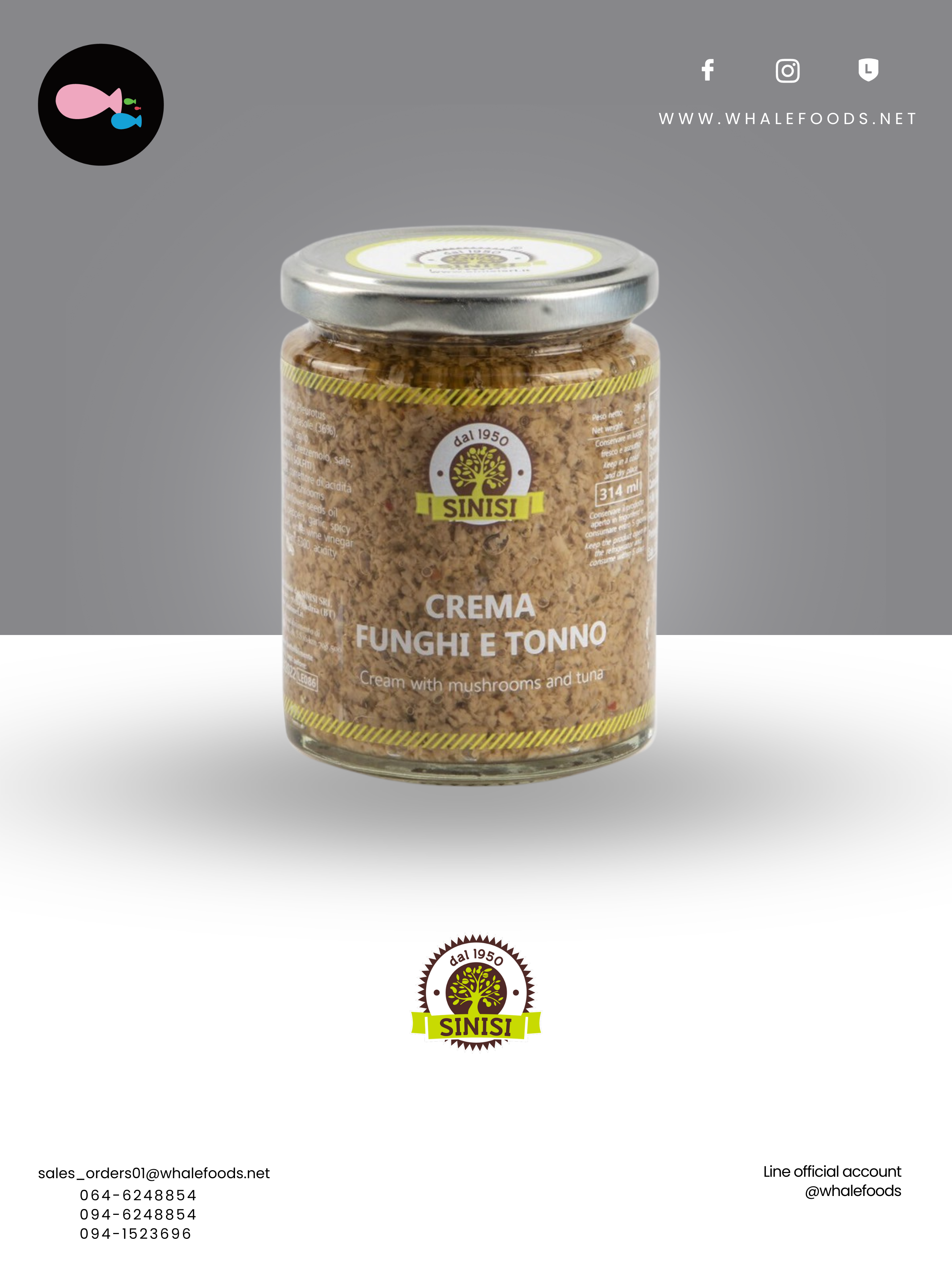 MUSHROOM AND TUNA PATÉ SIZE : 314 ML.