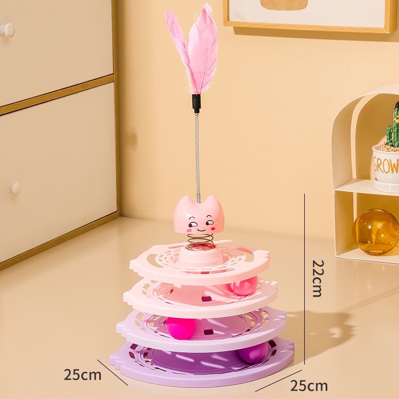 OLSP / CT / รางบอล SZI (สามชั้นมีขนนก) คละสี