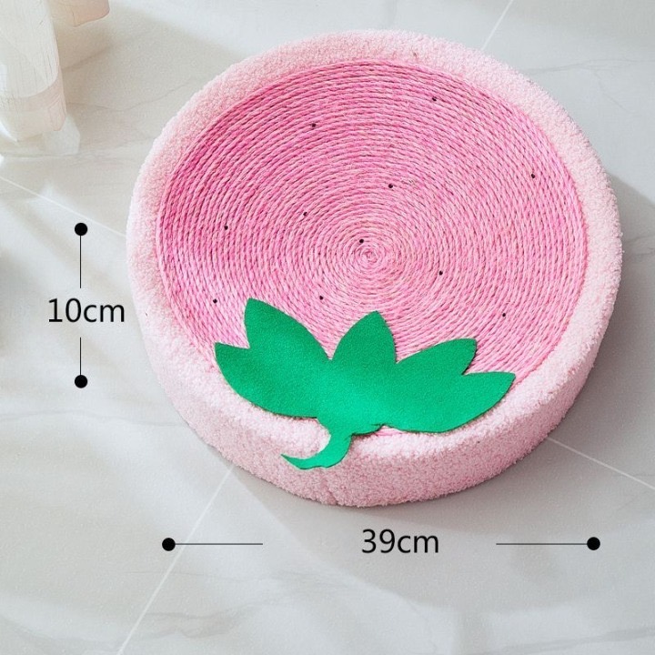 All Rising AR3052 ที่นอน+ที่ลับเล็บแมว ลายสตรอเบอรี่