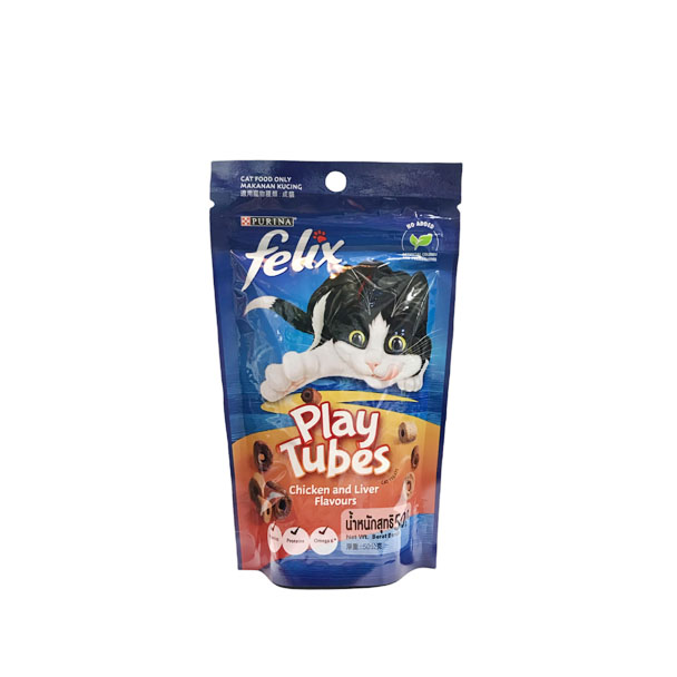 Felix Party Mix Play Tubes ไก่และตับ 50g