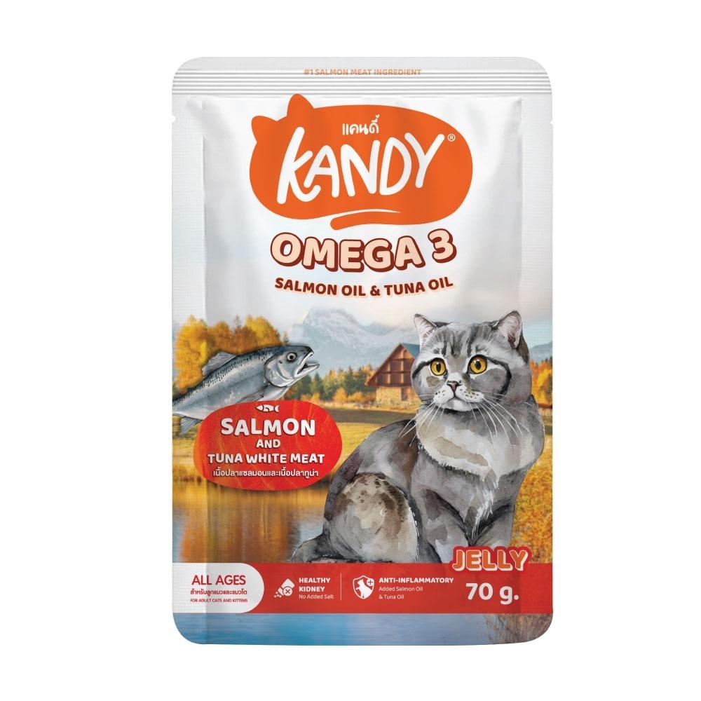 Kandy Omega 3 ปลาแซลมอนและปลาทูน่า 70 กรัม