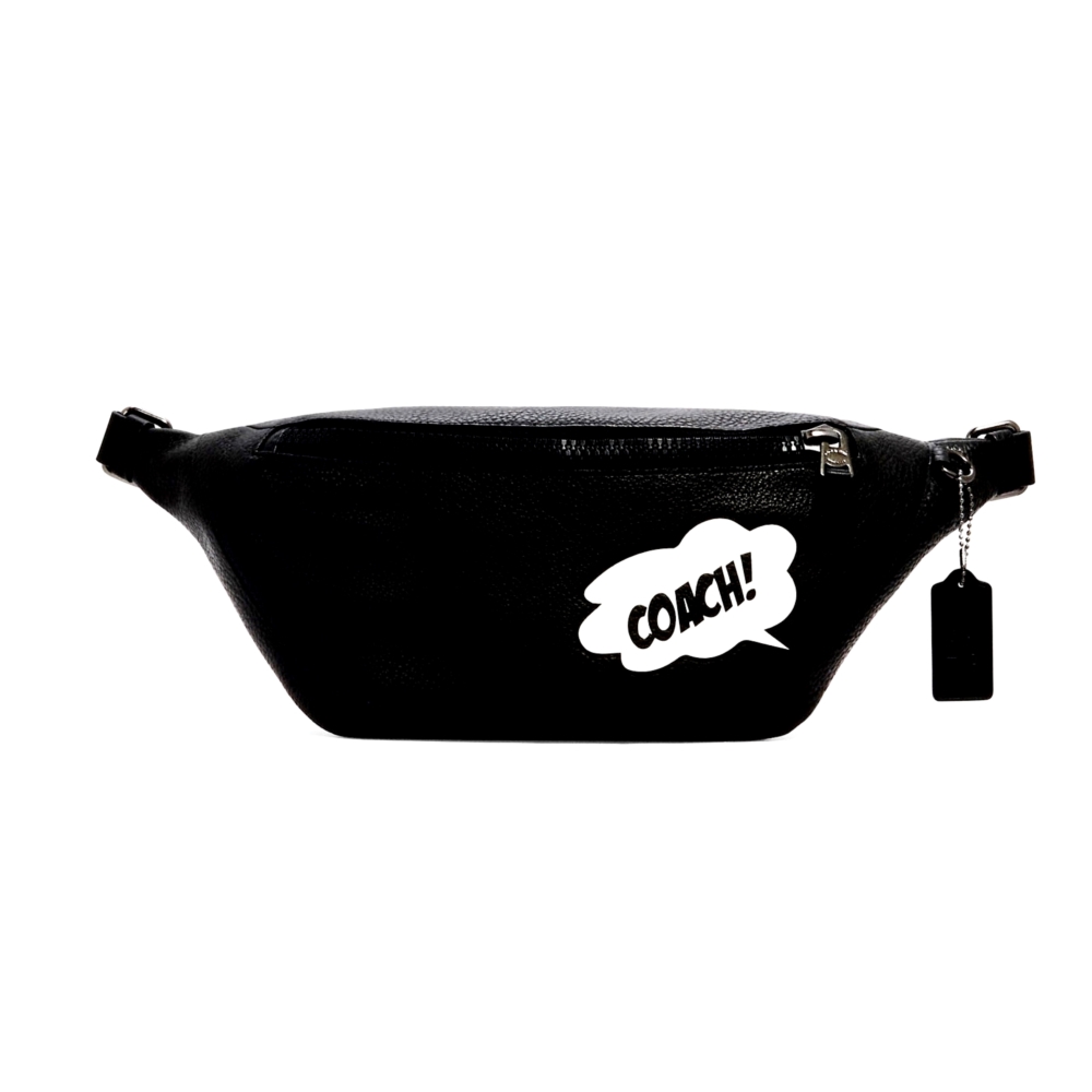 COACH 3990 MARVEL WARREN BELT BAG WITH COACH BUBBLE (QBBK) [3990QBBK]