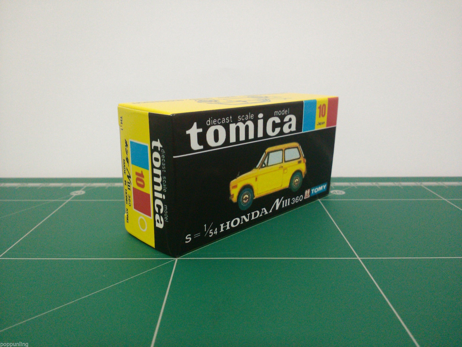 กล่องพิมพ์ Reproduction Box สำหรับ Tomica Black Box No.10 Honda NIII 360 (กล่องเปล่า, ไม่มีรถ)