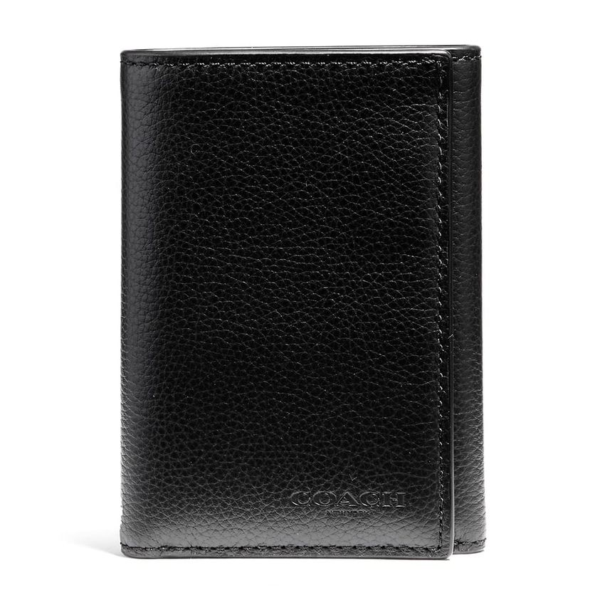 COACH F23845 TRIFOLD WALLET (BLK) [F23845BLK]