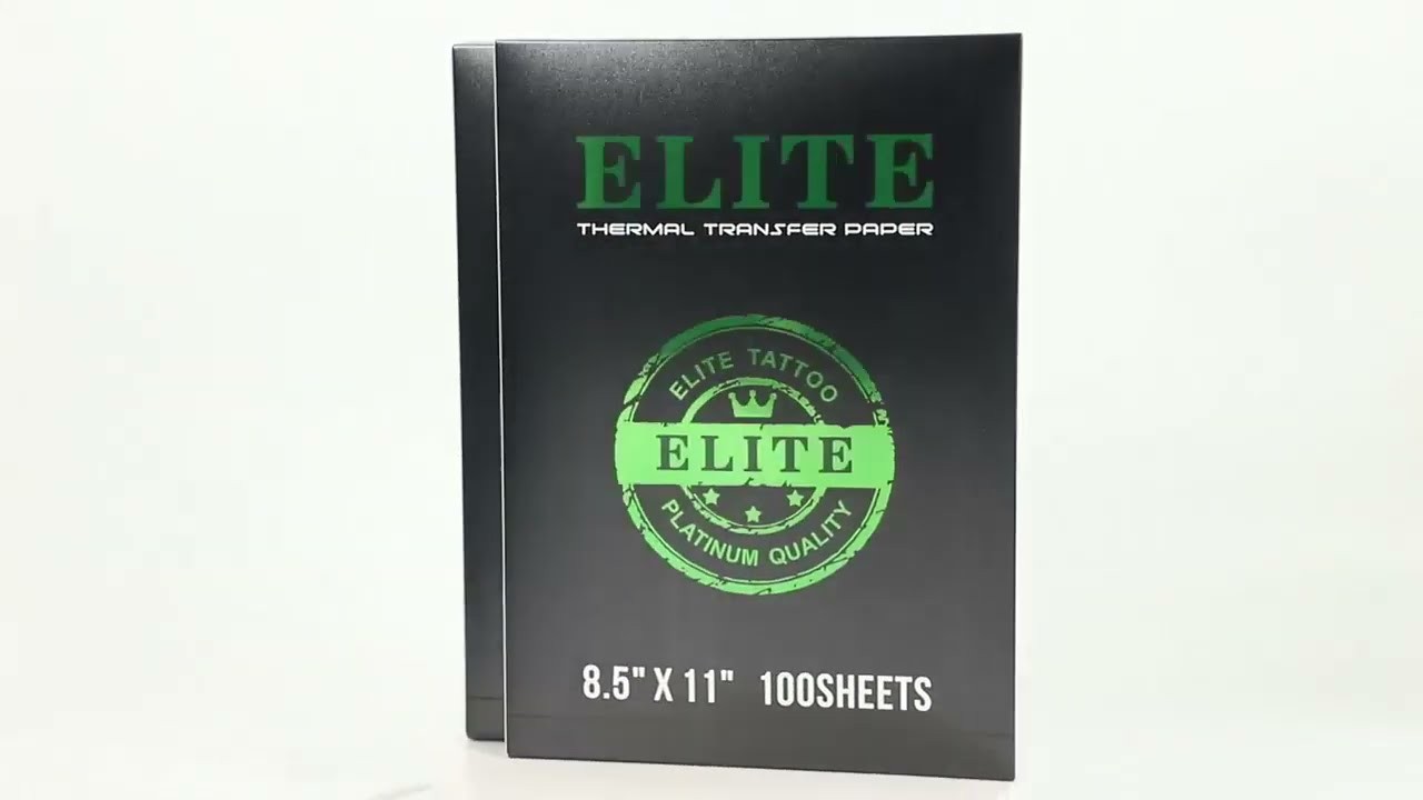 ELITE กระดาษลอกลาย ELITE THERMAL TRANSFER PAPER - BOX OF 100 SHEETS Size : 8.5"X11"กระดาษลอกลายแบบฟิล์มใช้กับเครื่องปริ์นเตอร์
