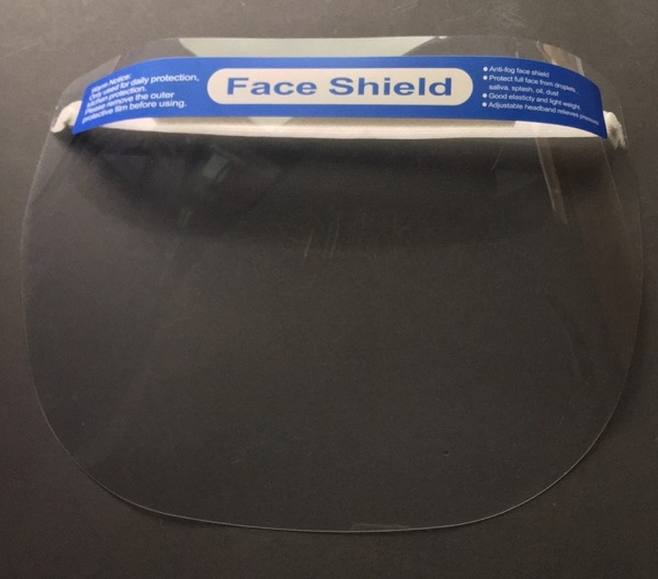 กระบังหน้าใส Face shield 32*22 cm สินค้านำเข้า (1 แพ็ค 10 ชิ้น)