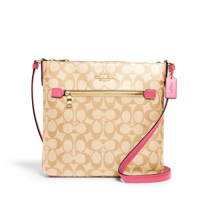 กระเป๋าสะพายข้าง COACH C1554 ROWAN FILE BAG IN SIGNATURE CANVAS (IMSQ1)[C1554IMSQ1]