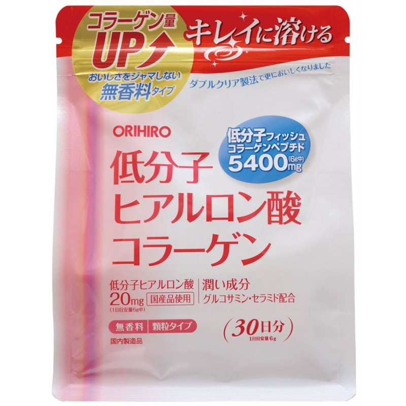 ORIHIRO Fish Collagen Peptide& Hyaluronic Acid ชนิดเติม ขนาด 200g