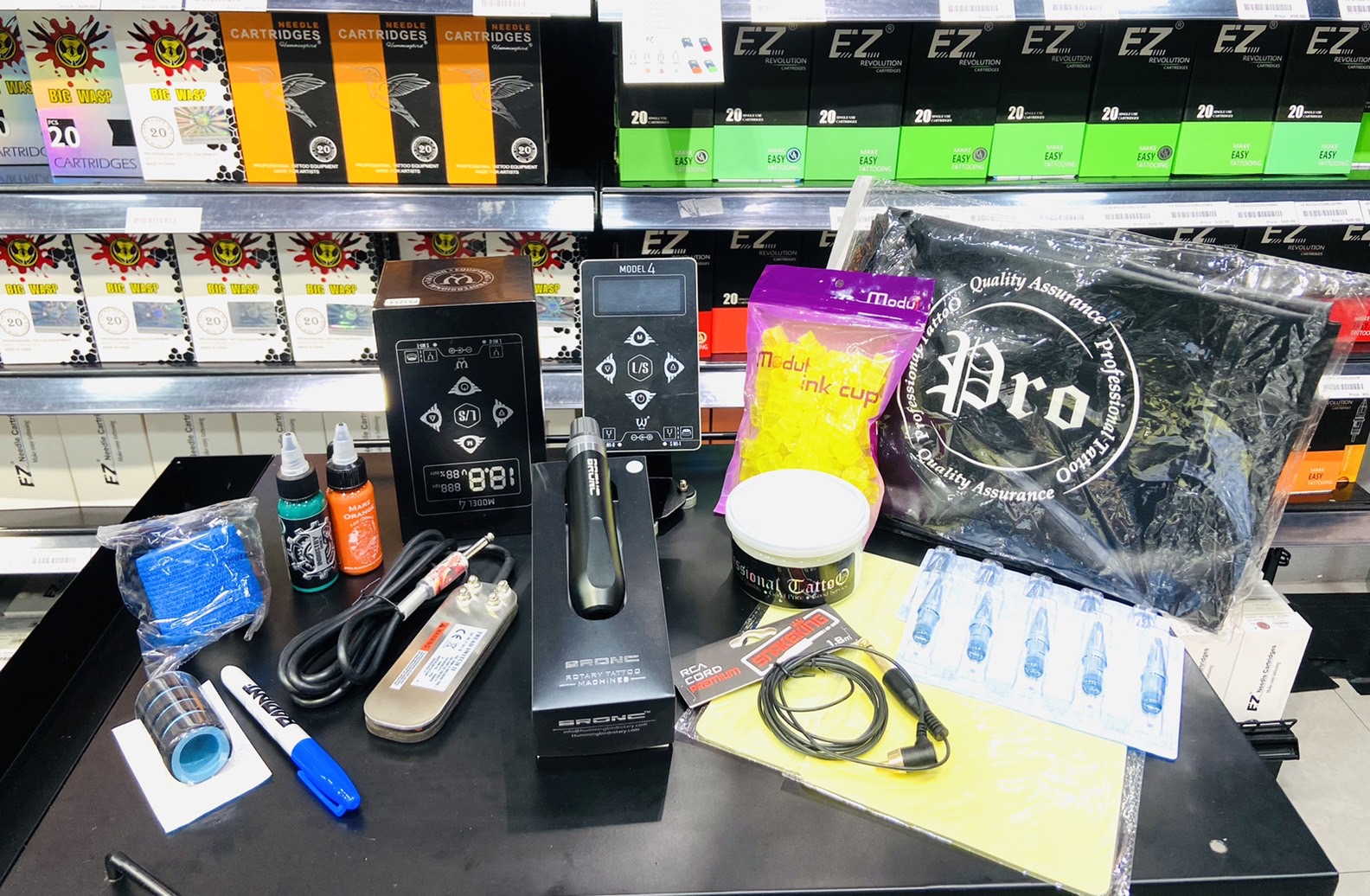 ชุดพิเศษ BRONC V6 ชุดพิเศษเครื่องสักปากกาBRONC V6 Cartridge Tattoo Pen Machine