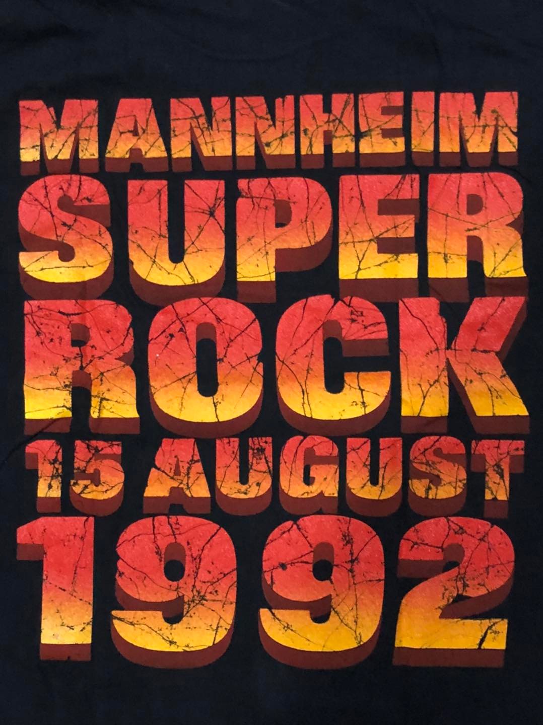 เสื้อวง Iron Maiden Super Rock Tour ปี 1992 Size L ลิขสิทธิ์แท้ 100%